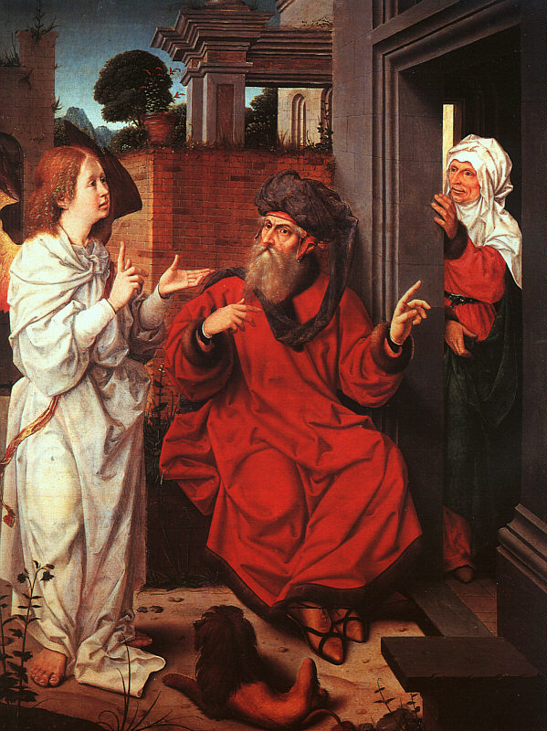 Abraham, Sarah and the Angel by Jan Provoost