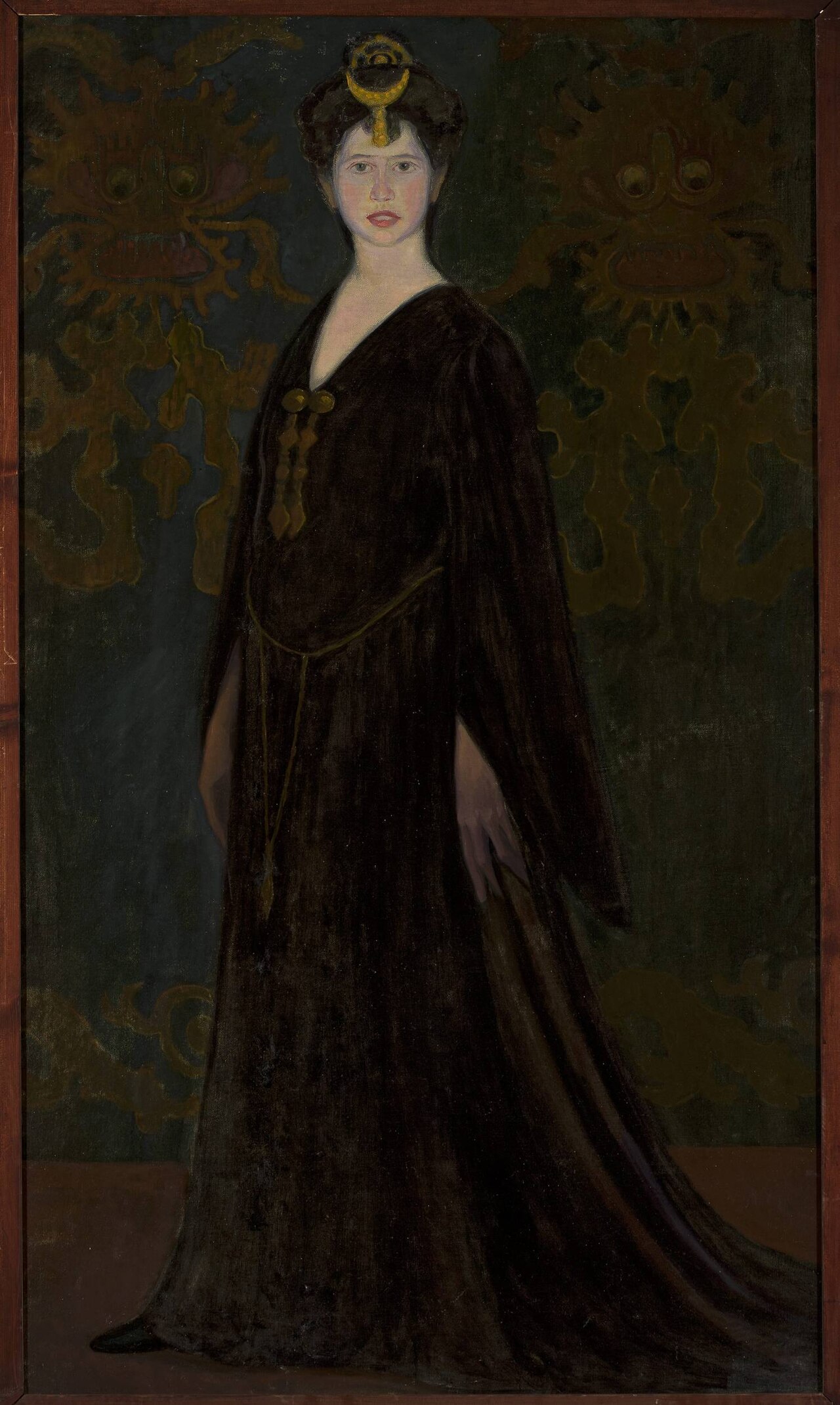 Portrait of Alina Glassowa née Bondy. by Jan Rembowski