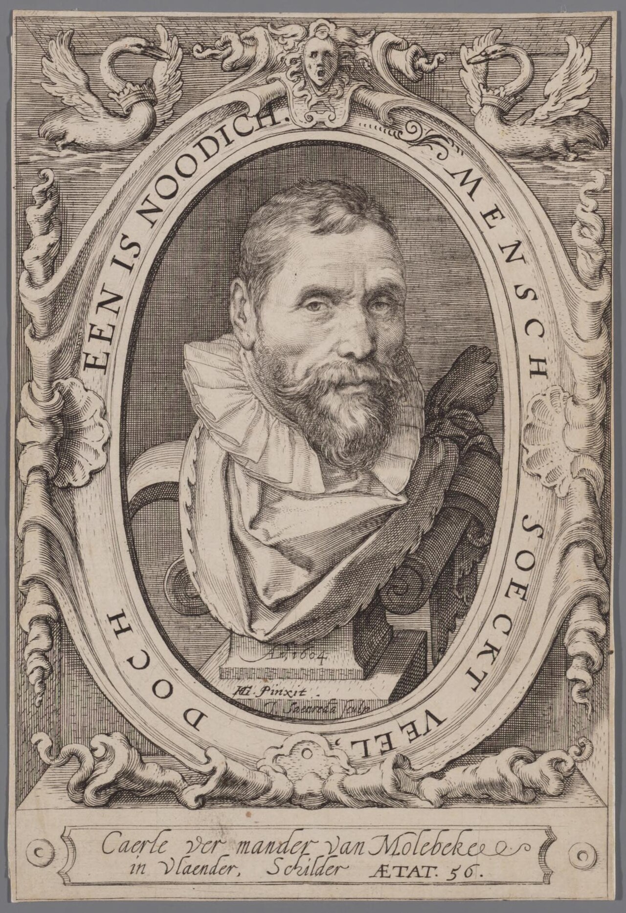 Portrait of Karel van Mander by Jan Saenredam