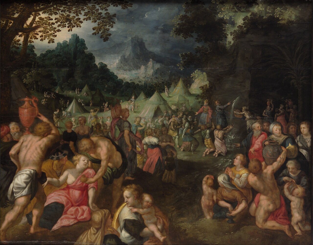 Moses Strikes the Rock by Jan Snellinck