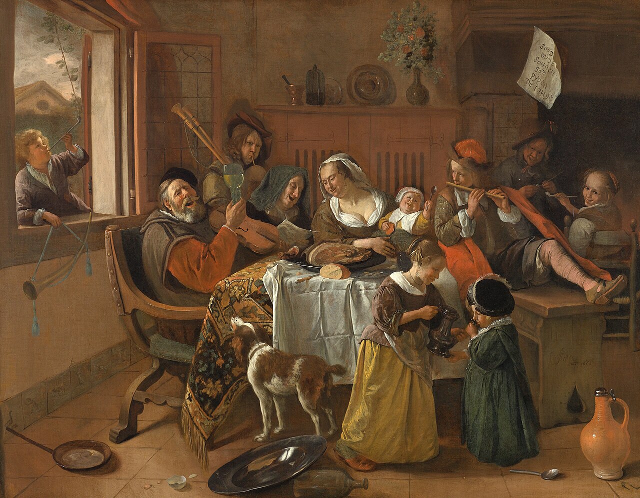 The Happy Family by Jan Steen
