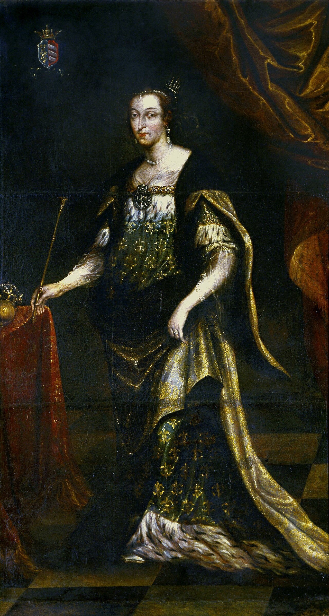 Portrait of Queen Jadwiga. by Jan Tricius