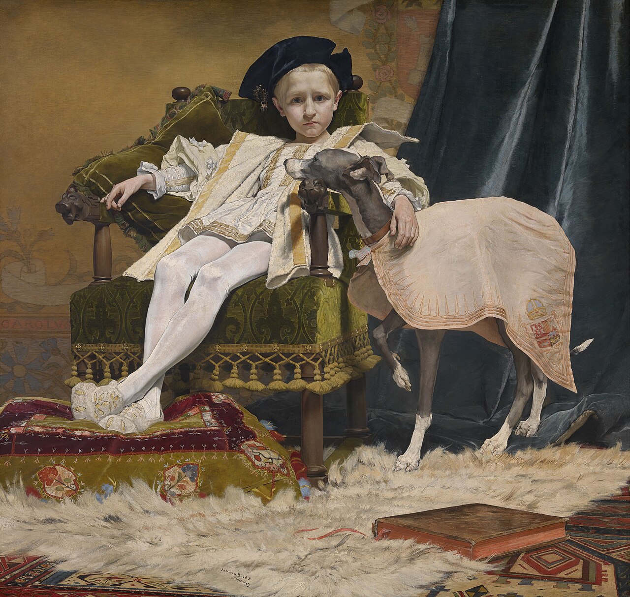 Emperor Charles V as a child by Jan van Beers