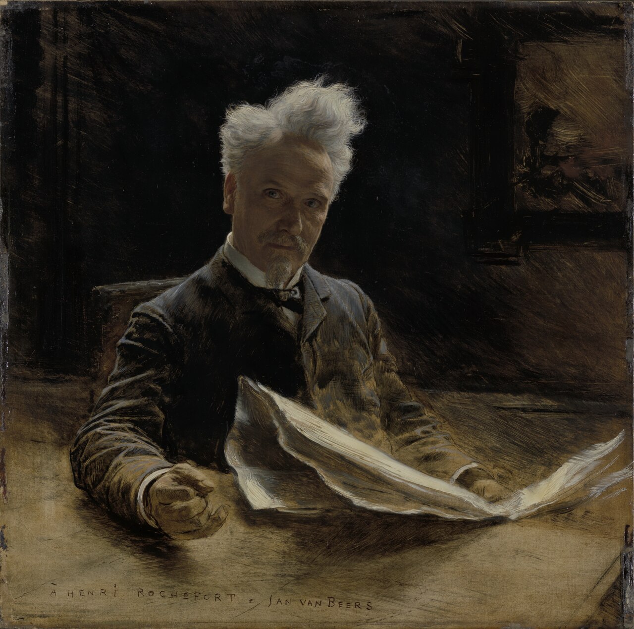 Henri Rochefort, French Journalist and Politician by Jan van Beers