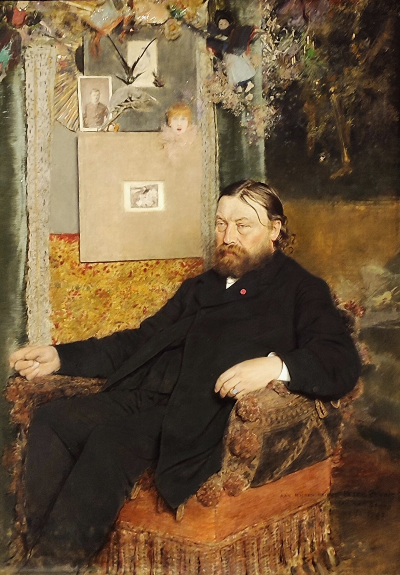 The composer Peter Benoit by Jan van Beers