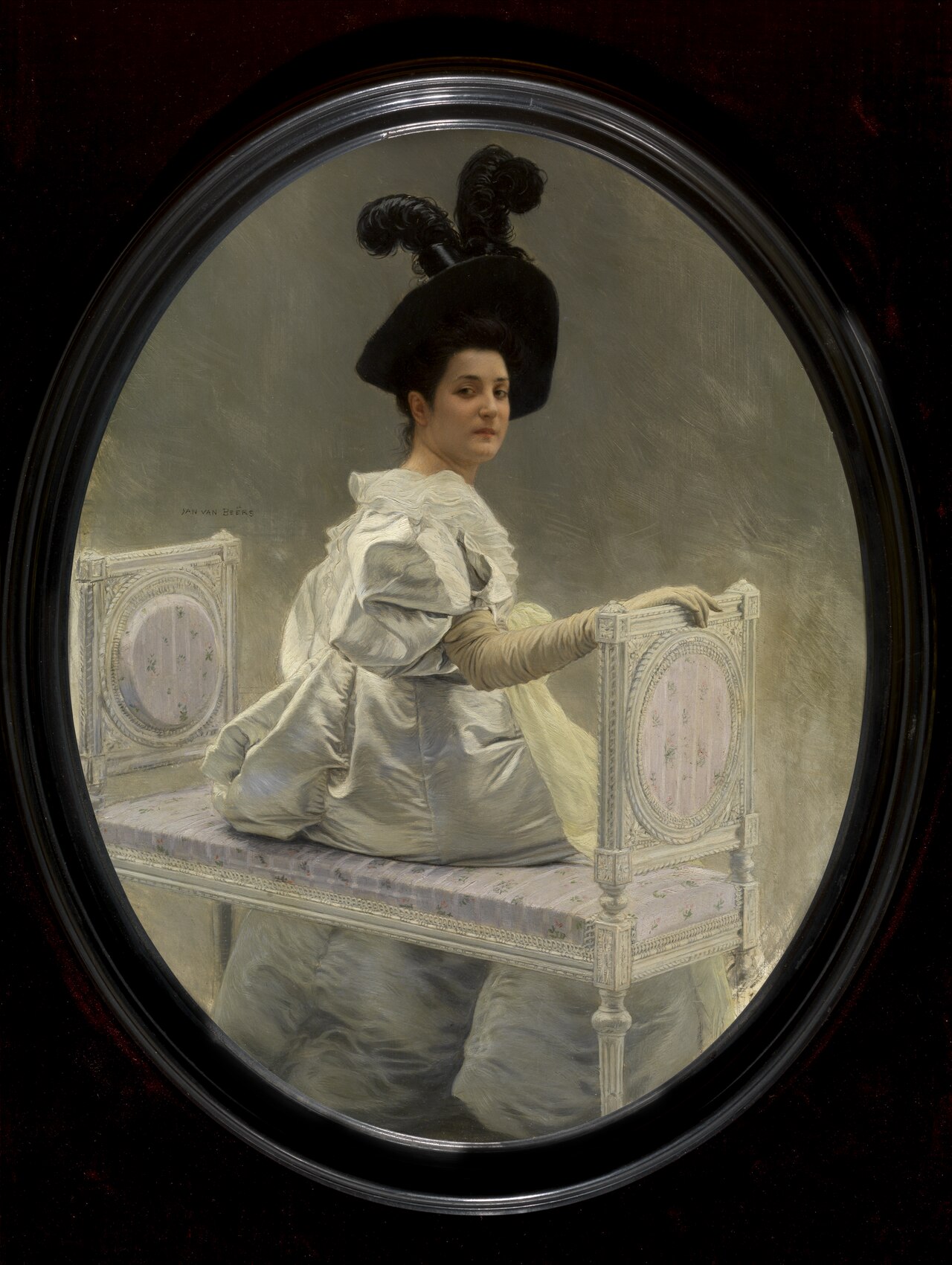 Woman in White by Jan van Beers