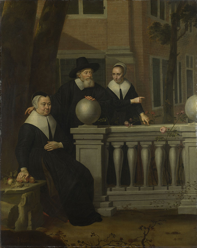 Portrait of an Elderly Man and Two Women by Jan van Bijlert