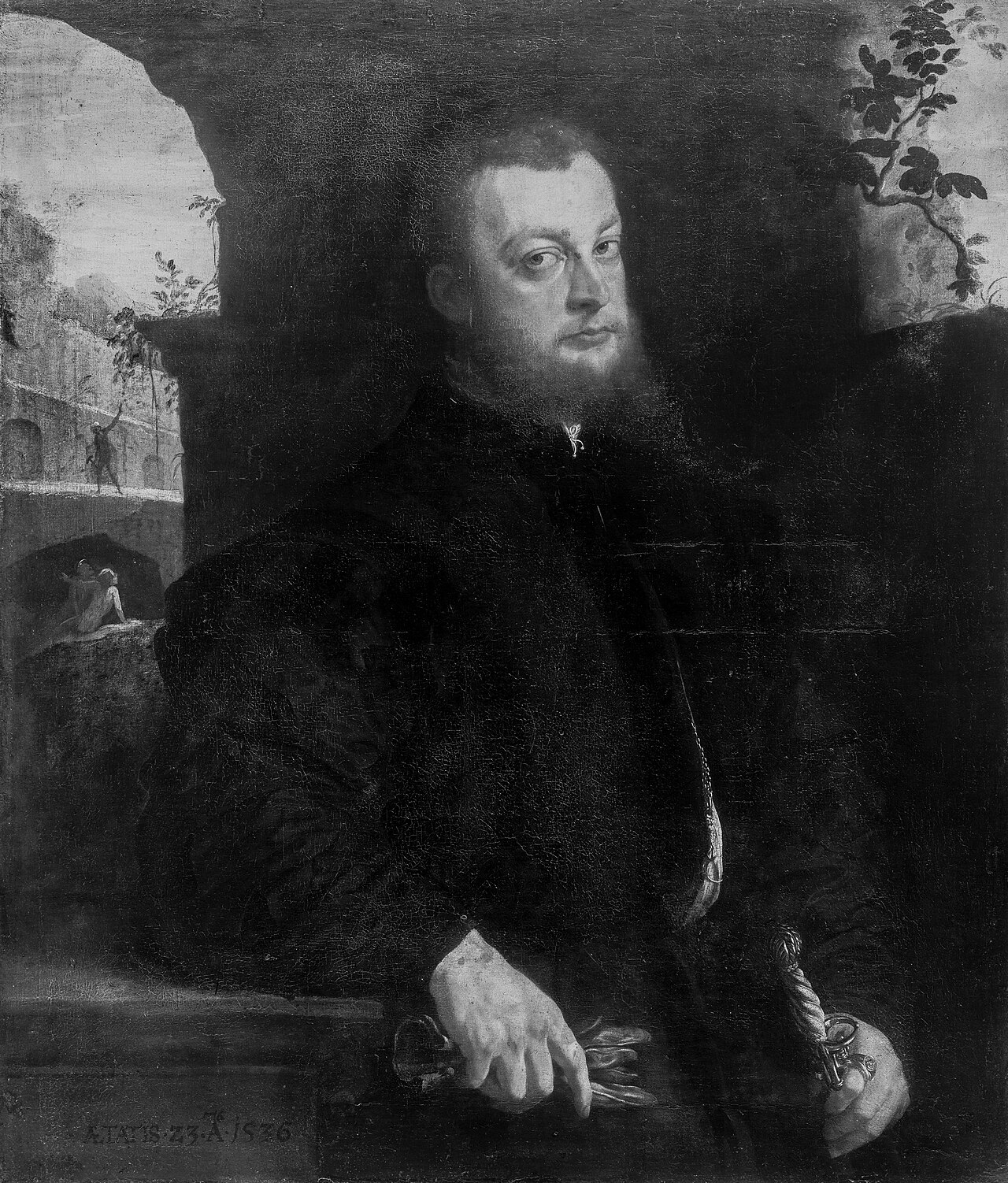 Portrait of a Man by Jan van Calcar
