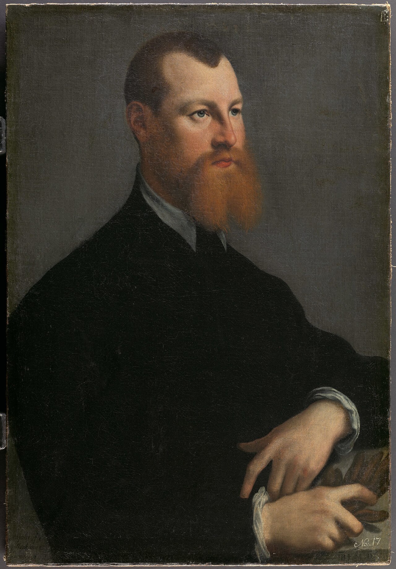 Portrait of Sigismund Augustus (1520-1572) with gloves by Jan van Calcar