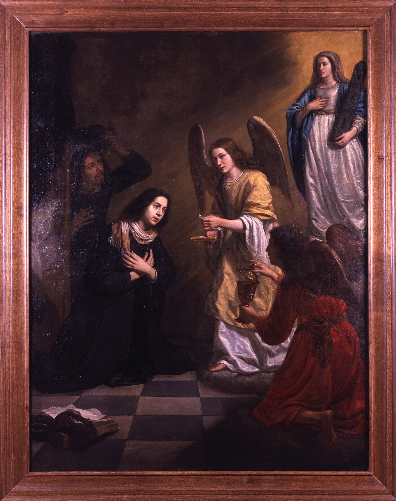 Saint Stanislaus Kostka Receiving the Holy Communion from the Hands of Angels by Jan van Cleve
