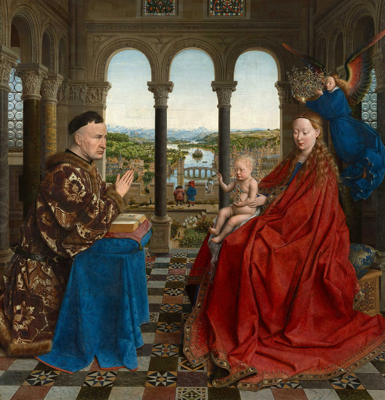 Madonna of Chancellor Rolin by Jan van Eyck
