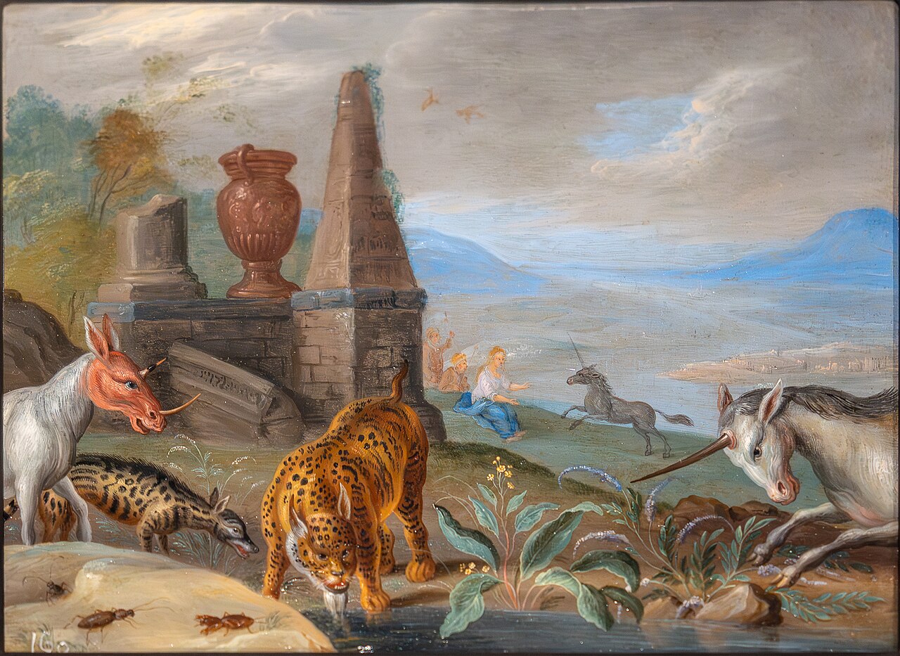 Unicorn and Other Animals by Jan van Kessel the Elder