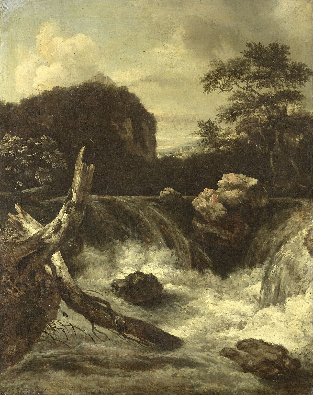 A Waterfall (Cascade) by Jan van Kessel