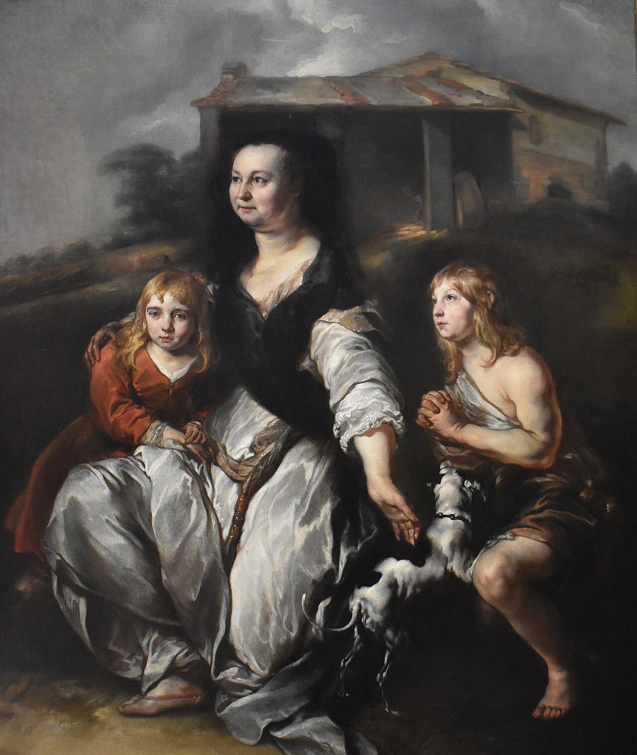 The Widow of Elisha's servant imploring the Prophet's help by Jan van Noordt