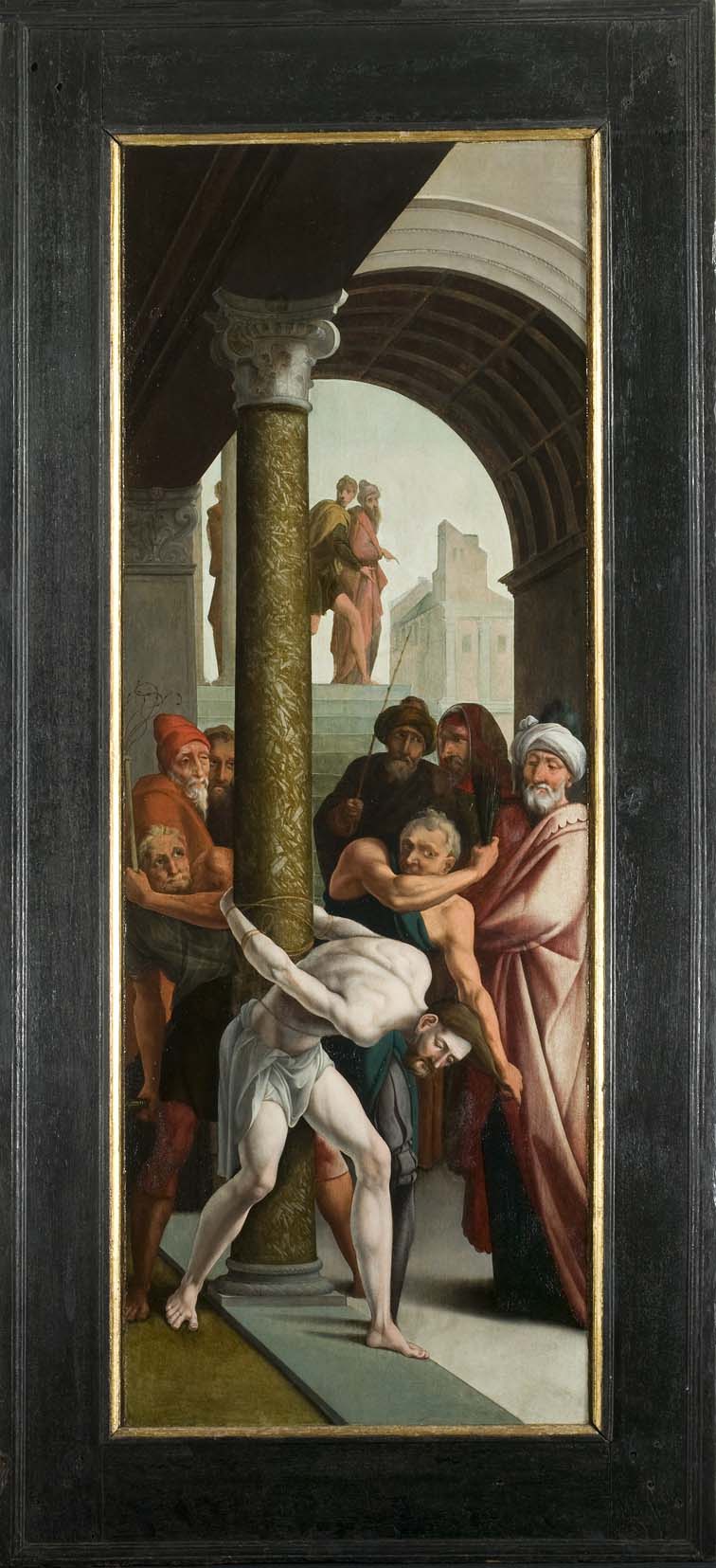 Christ on the whipping-post by Jan van Scorel