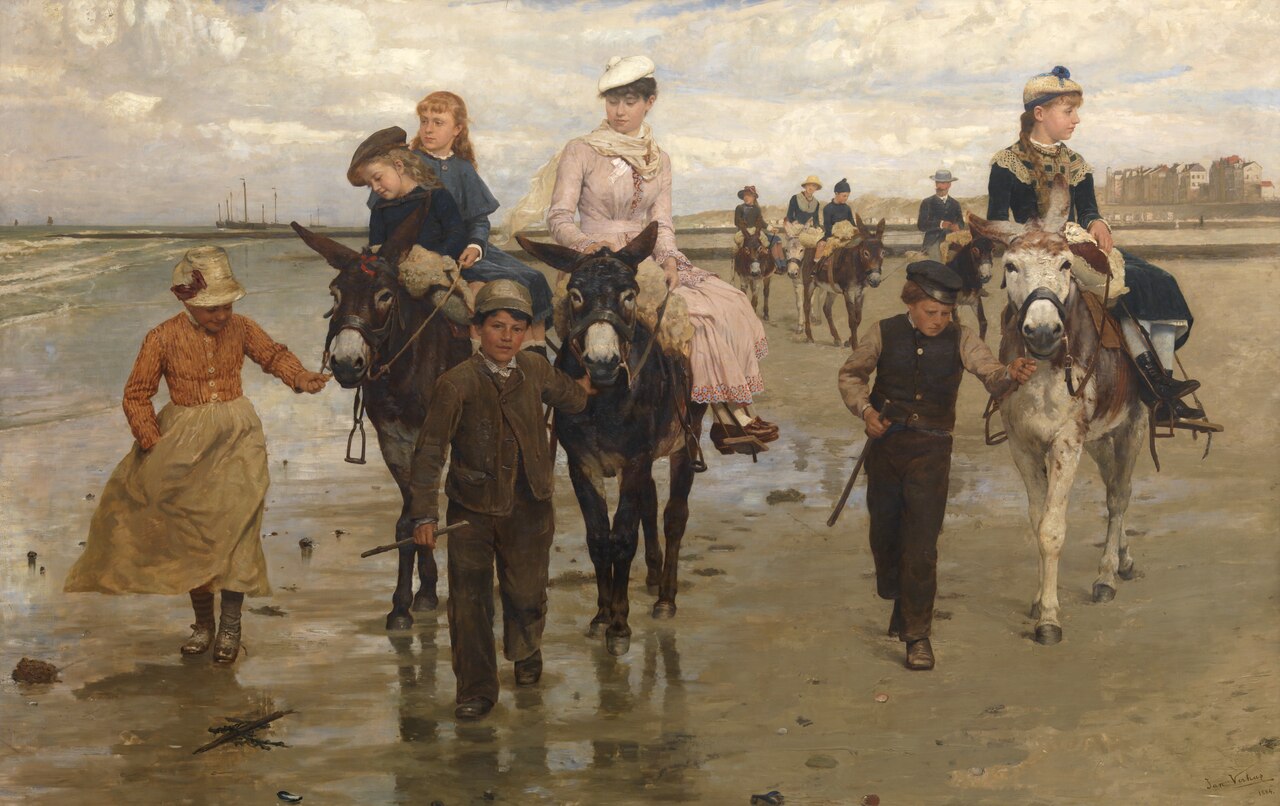 Promenade on the Beach - Heist-aan-Zee by Jan Verhas