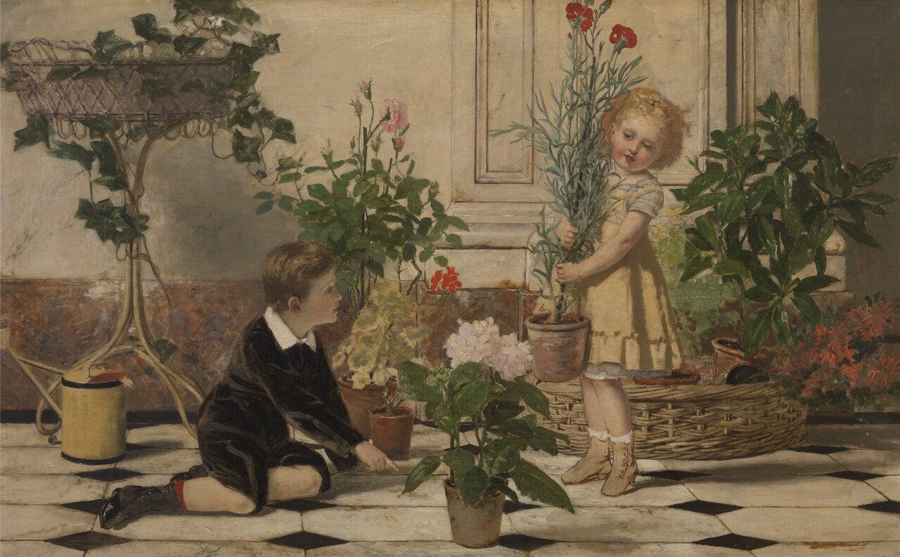 Two Children by Jan Verhas