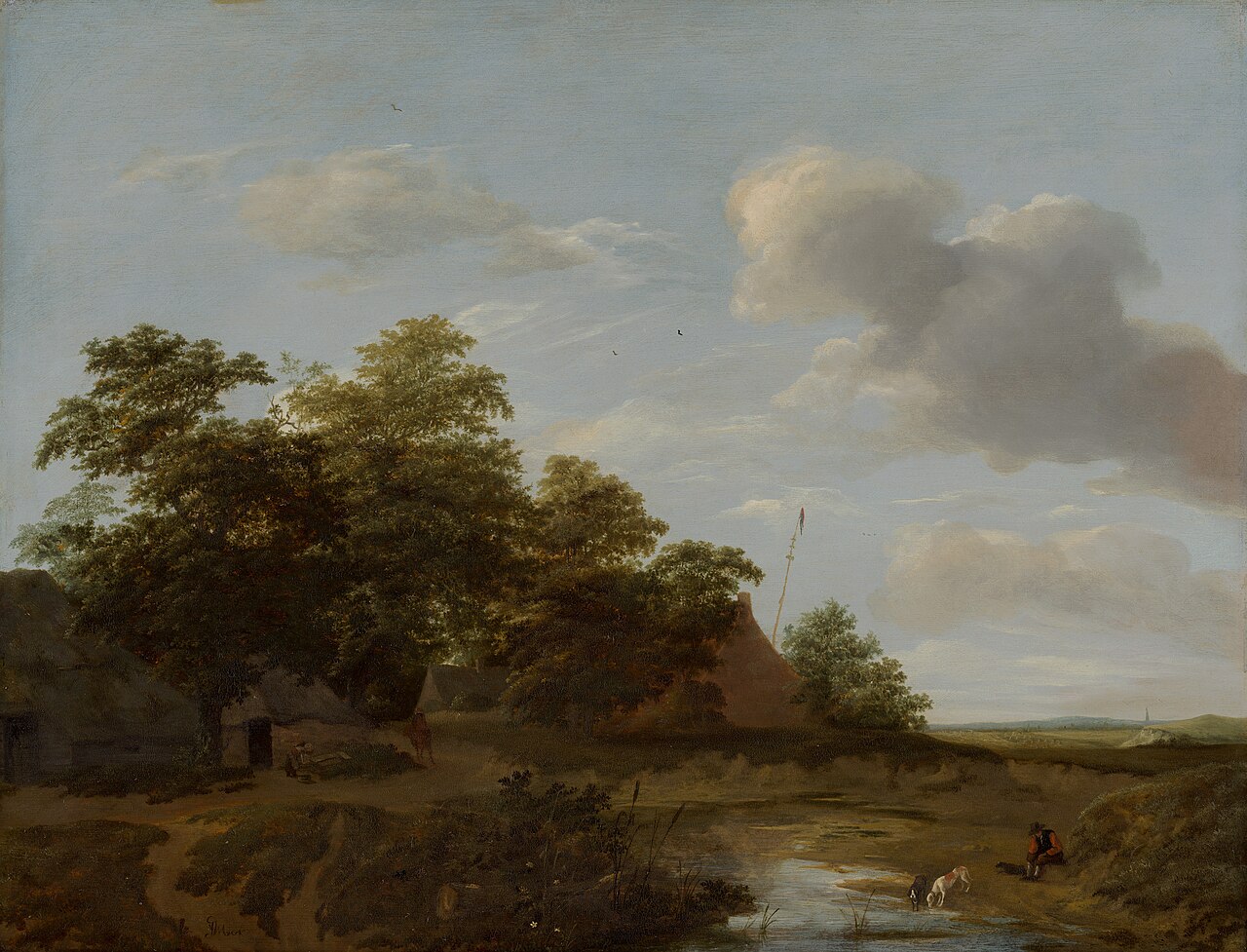 Landscape with a farm by Jan Vermeer van Haarlem the Elder
