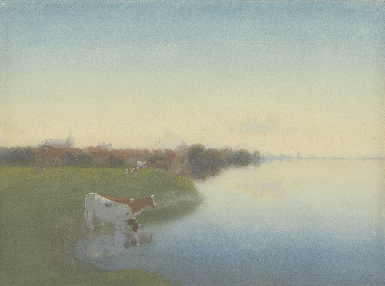 Oever van de IJssel bij Hattem by Jan Voerman