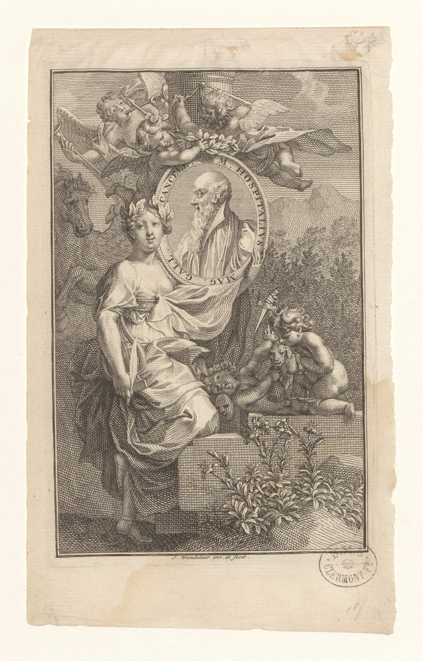 M. Hospitalius Mag. Gall. Cancell. BOYER 1571 by Jan Wandelaar