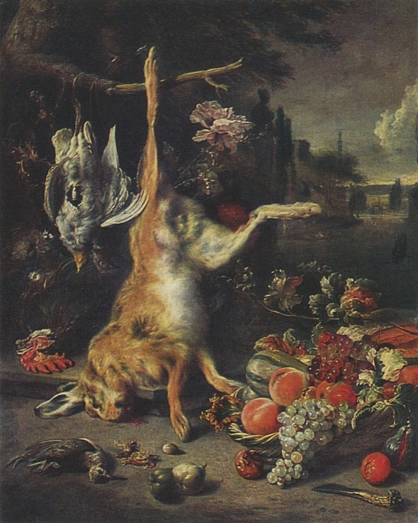 Still Life with Dead Hare by Jan Weenix