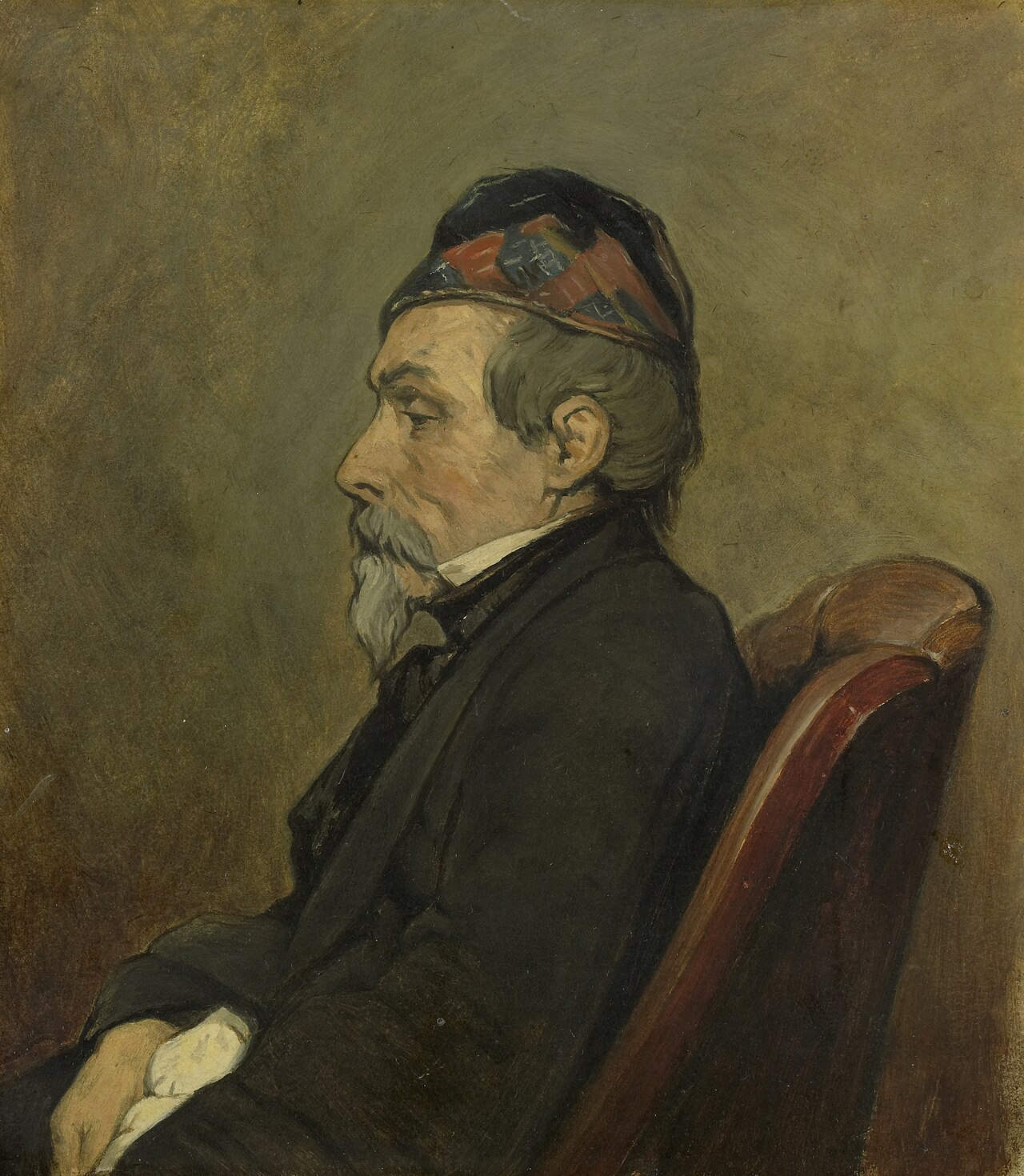 Portrait of Johan-Hendrick-Louis Meyer, Marine Painter by Jan Weissenbruch