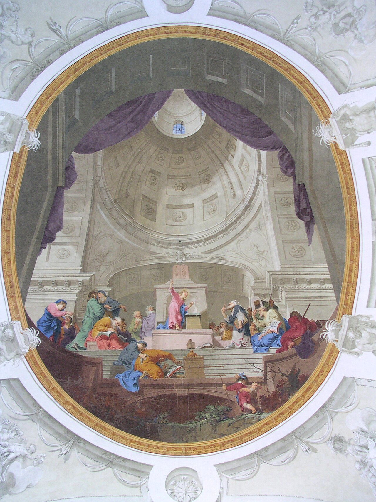 The twelve-year-old Jesus in the Temple by Januarius Zick