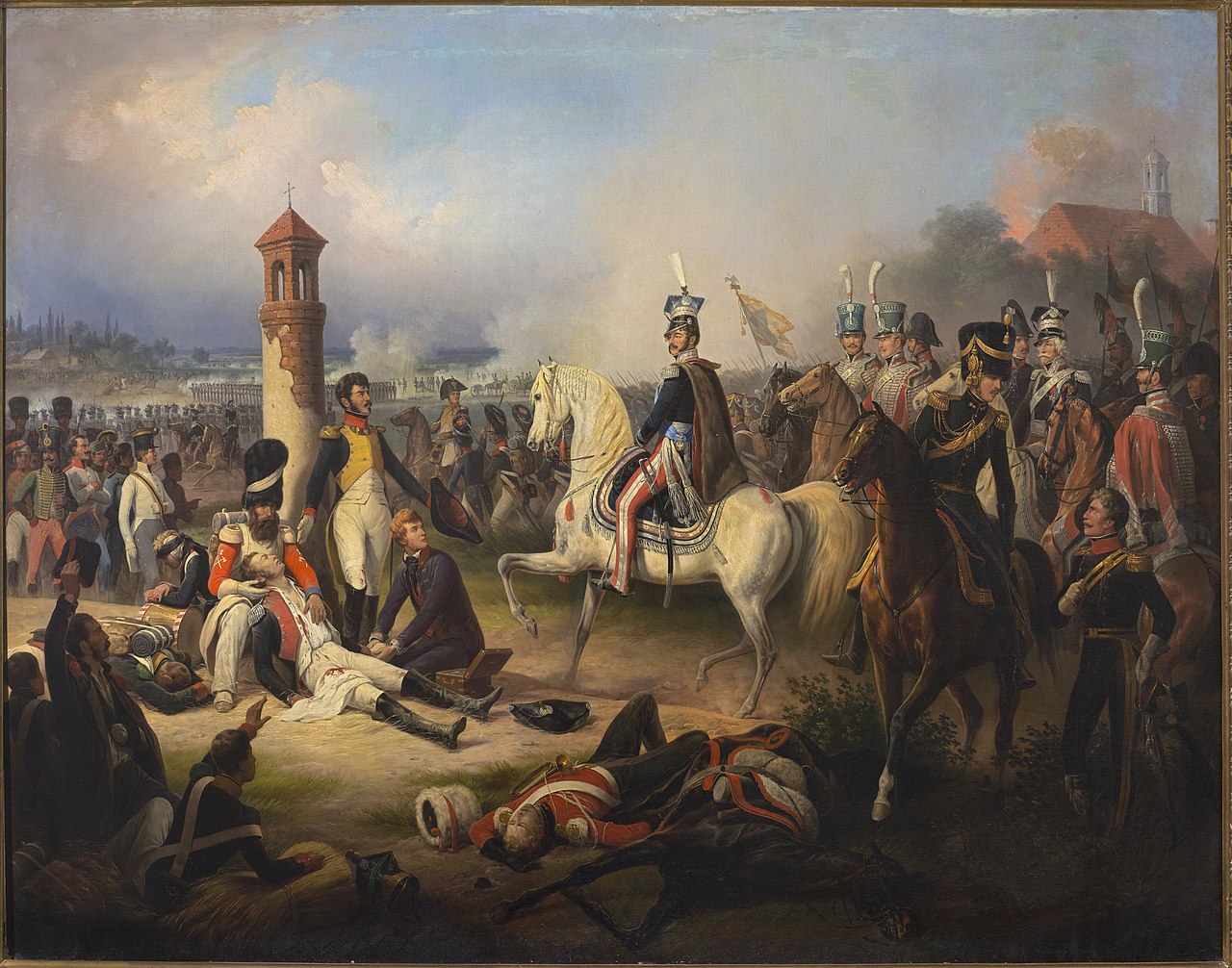 Death of Cyprian Godebski in the Battle of Raszyn by January Suchodolski