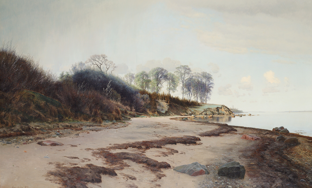 Quiet afternoon at Moesgaard Beach, Aarhus. by Janus la Cour