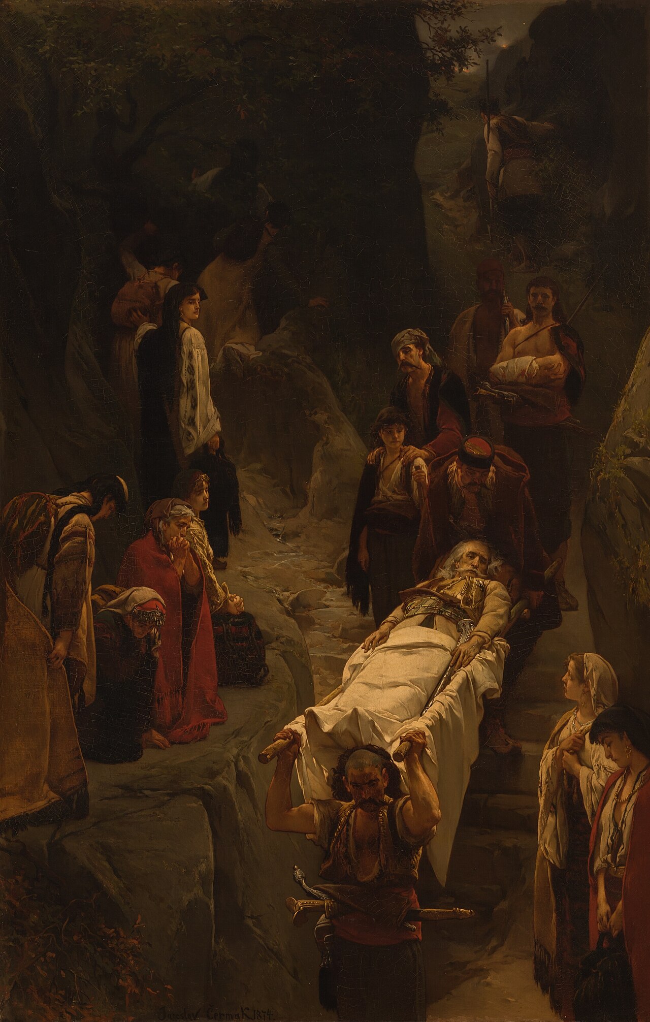 A wounded Montenegrin by Jaroslav Čermák
