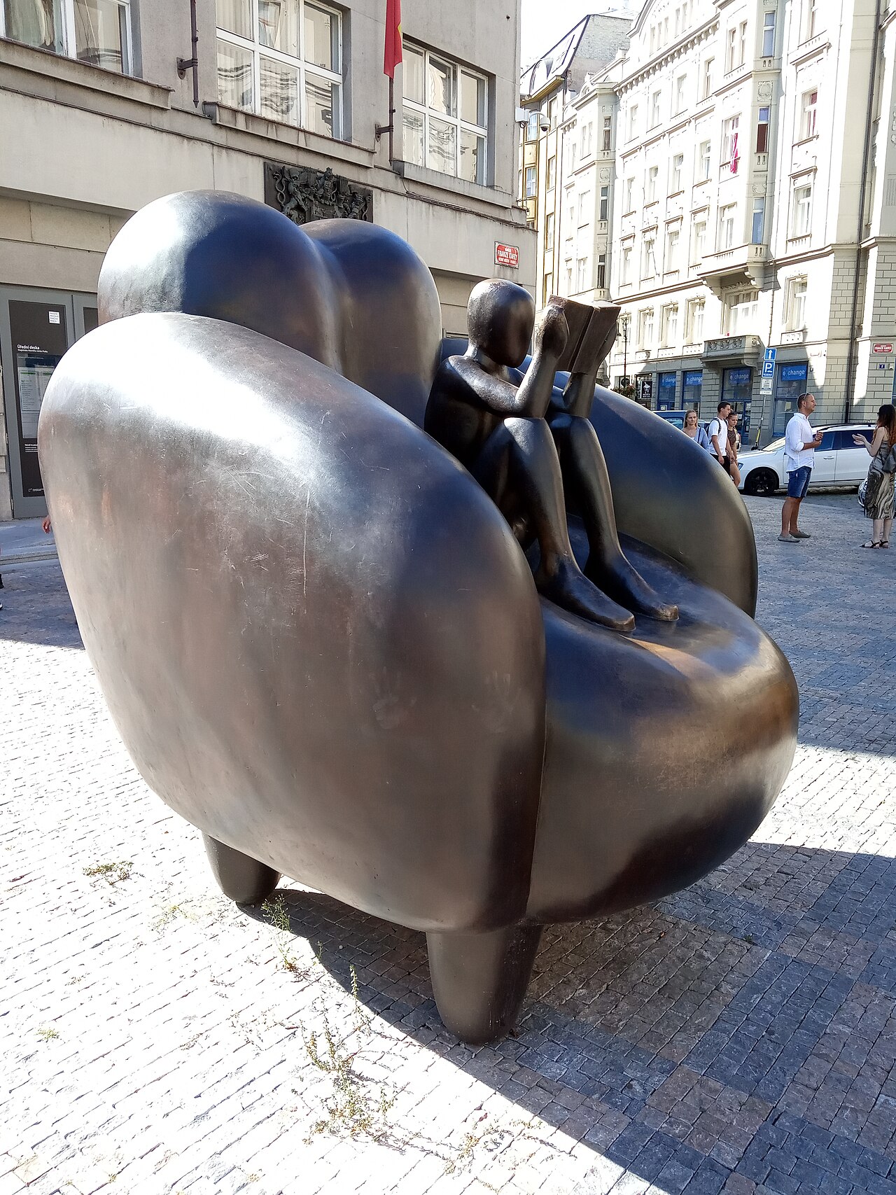 Reader in an Armchair by Jaroslav Róna