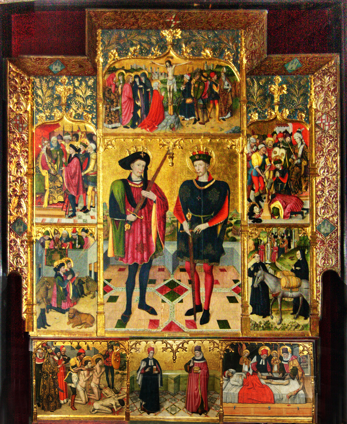 Retaule dels sants Abdó i Senén - Jaume Huguet by Jaume Huguet