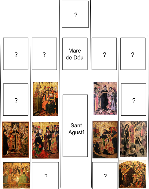 The Consecration of Saint Augustine by Jaume Huguet