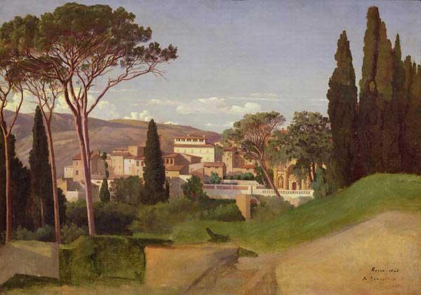 View of a Roman Villa by Jean-Achille Benouville