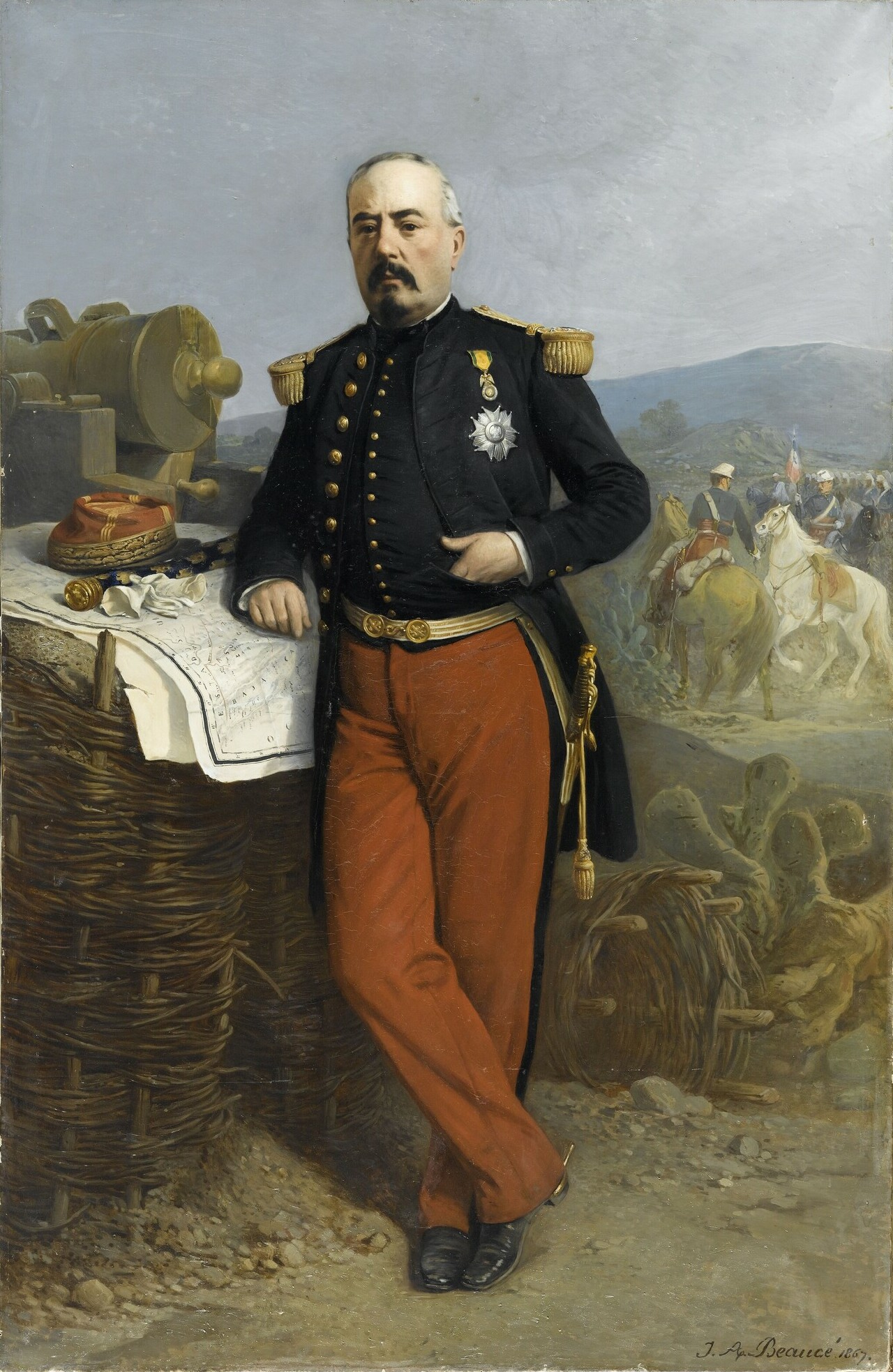 Achille-François Bazaine, Marshal of France by Jean-Adolphe Beaucé