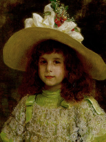 Portrait of a Young Girl by Jean-André Rixens