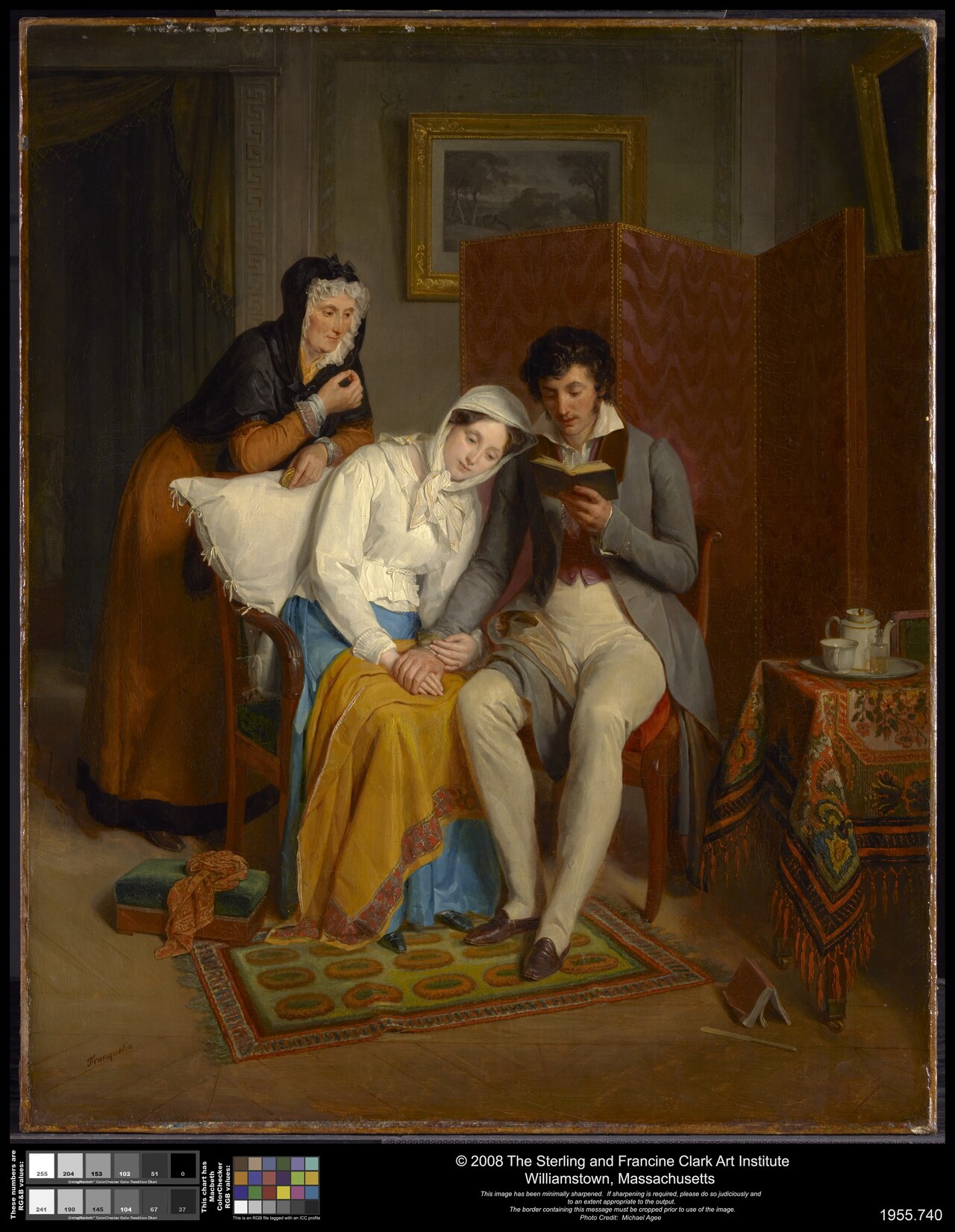 Reading to the Convalescent by Jean-Augustin Franquelin