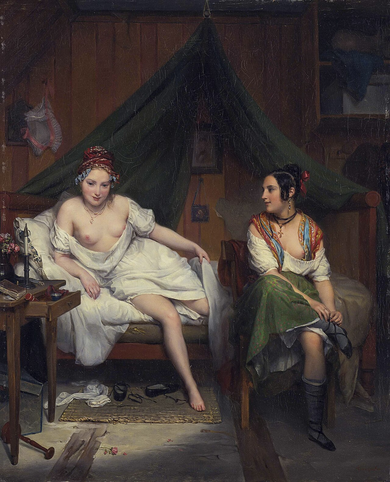 The Attendant by Jean-Augustin Franquelin