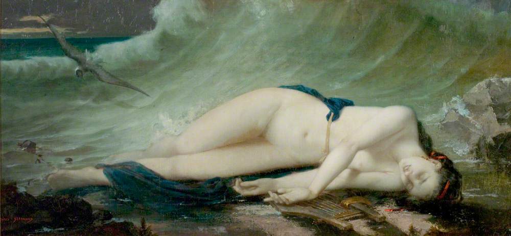 Lady on the Beach by Jean-Baptiste Bertrand