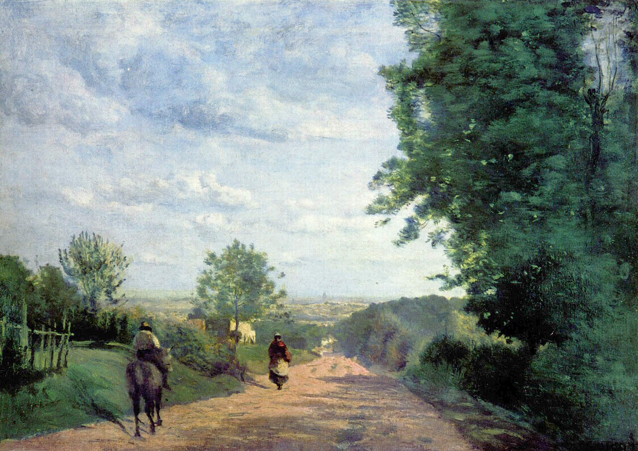 The road from Sèvres to Paris by Jean-Baptiste Camille Corot