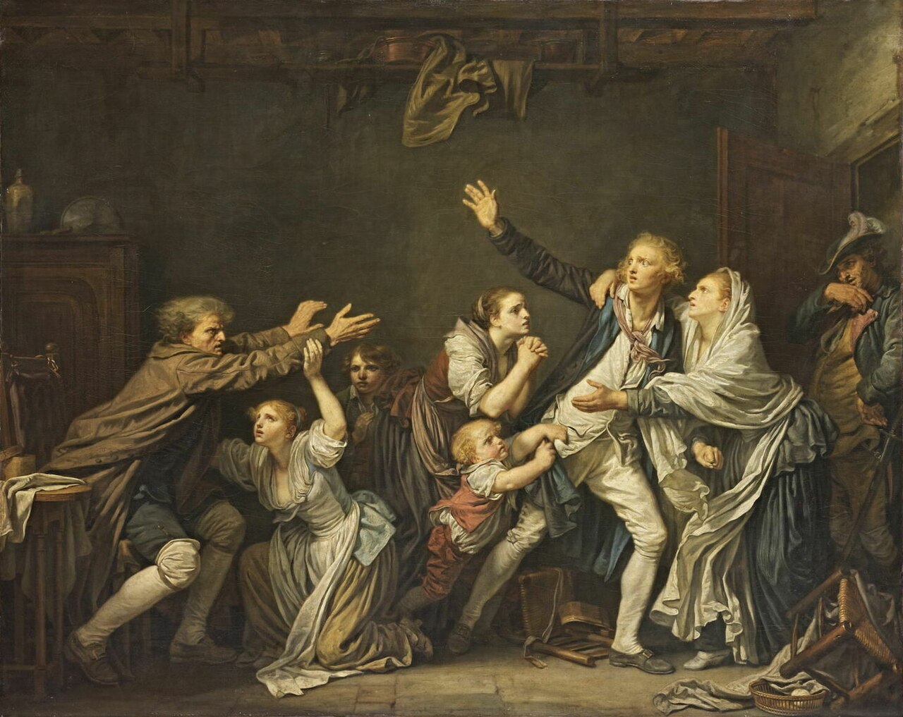The Father's Curse - The Ungrateful Son by Jean-Baptiste Greuze