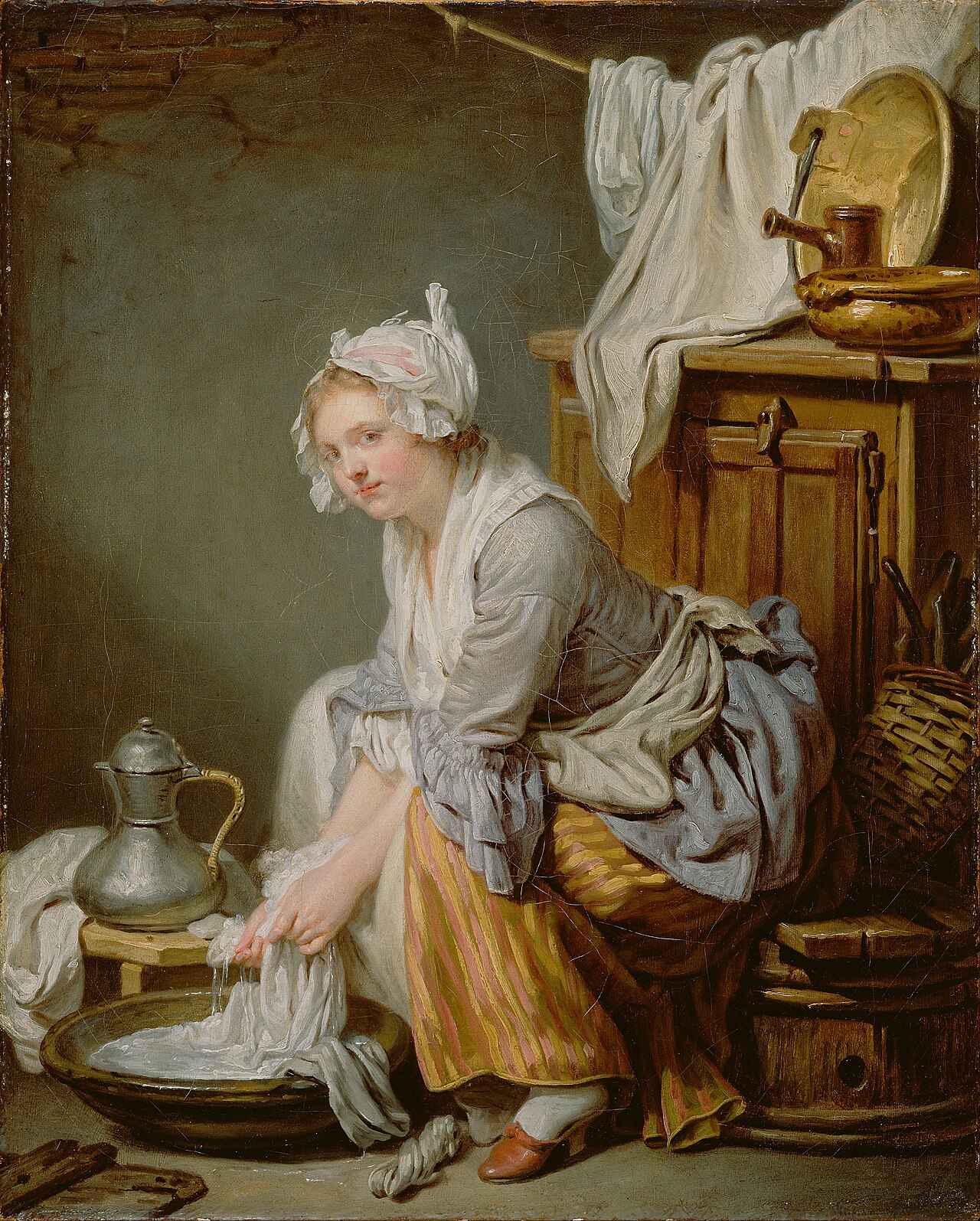 The Laundress (La Blanchisseuse) by Jean-Baptiste Greuze