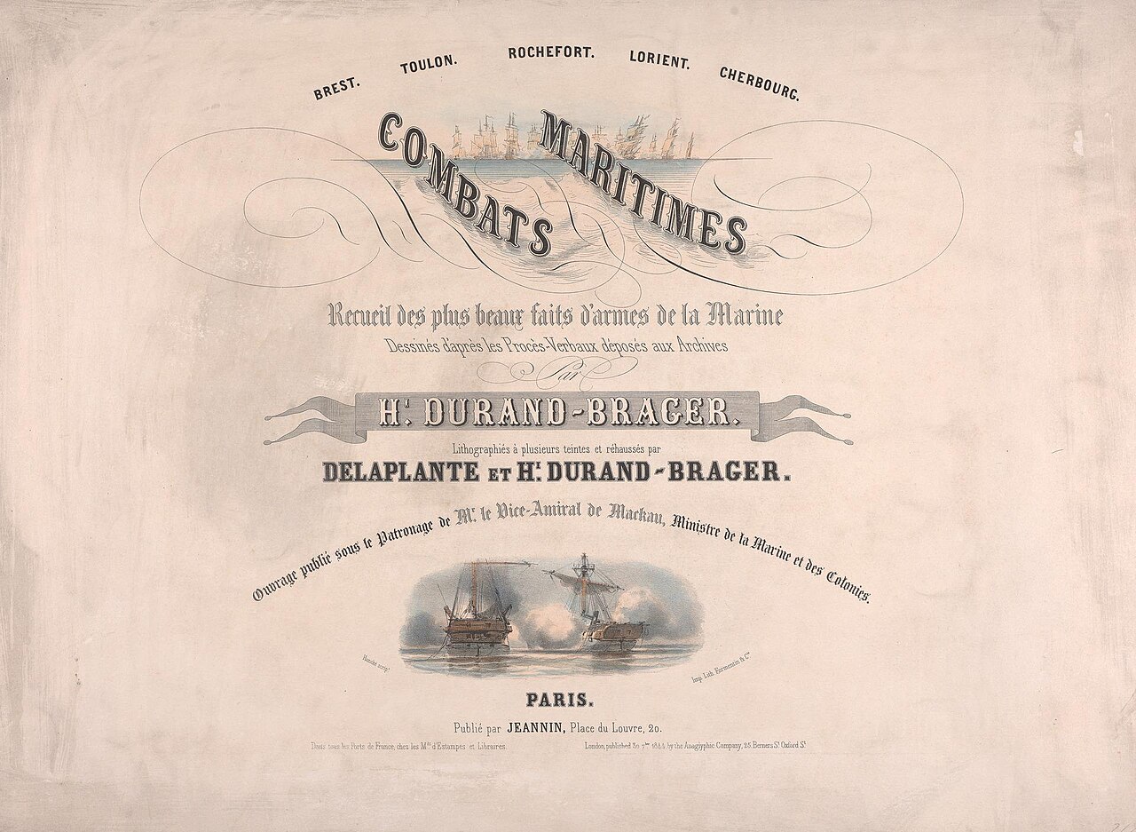 Combats Maritimes by Jean-Baptiste Henri Durand-Brager