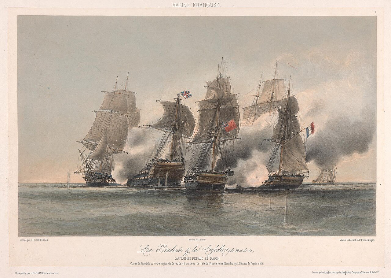 La Prudente and La Cybelle by Jean-Baptiste Henri Durand-Brager