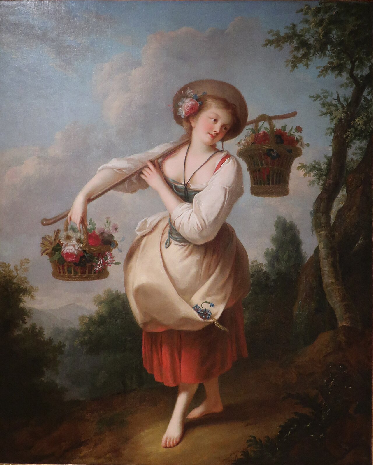 The Flower Girl by Jean-Baptiste Le Prince