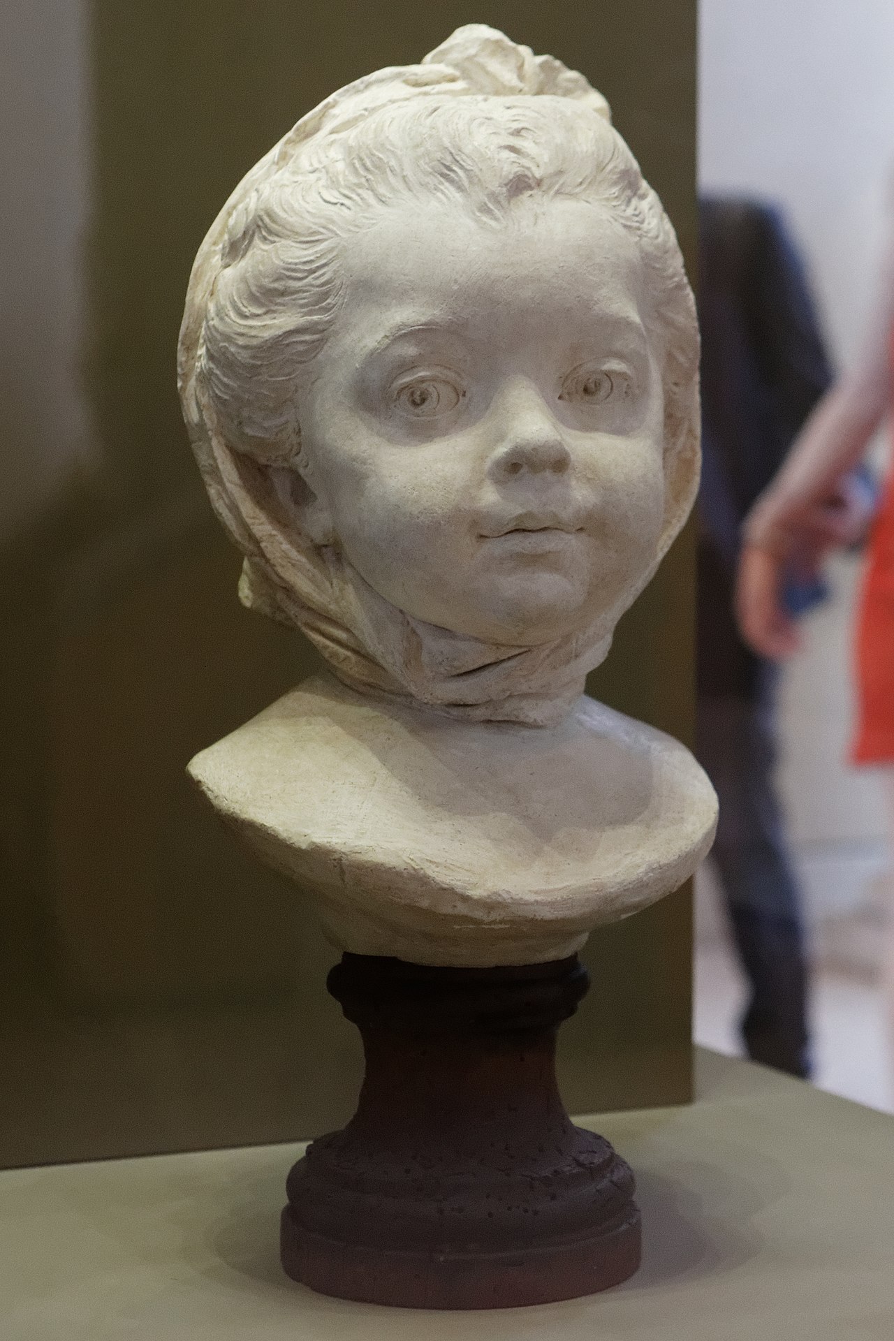 Fillette coiffée d'un fichu, Lemoyne (Louvre RF3658) by Jean-Baptiste Lemoyne