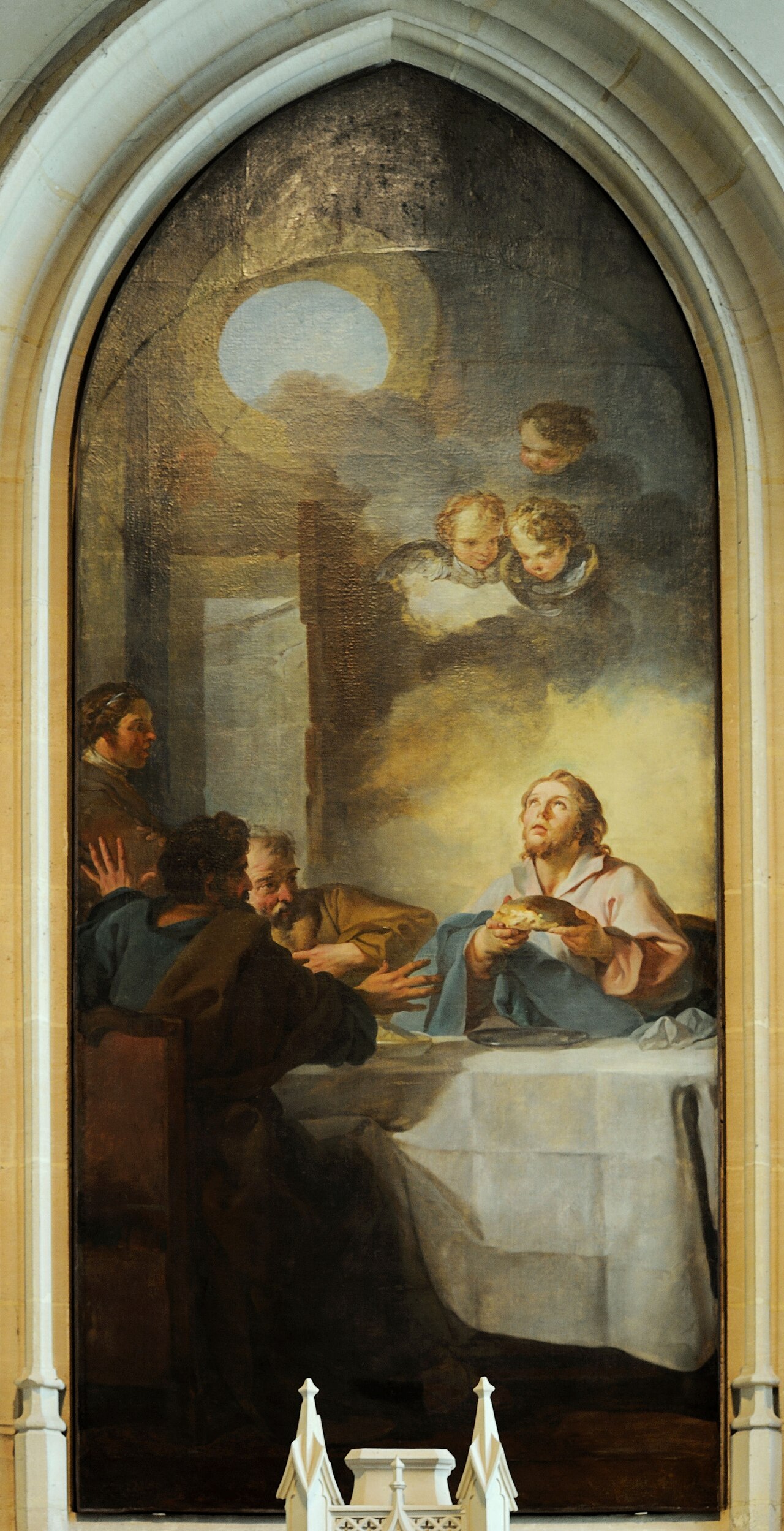 Pilgrims at Emmaus by Jean-Baptiste Marie Pierre