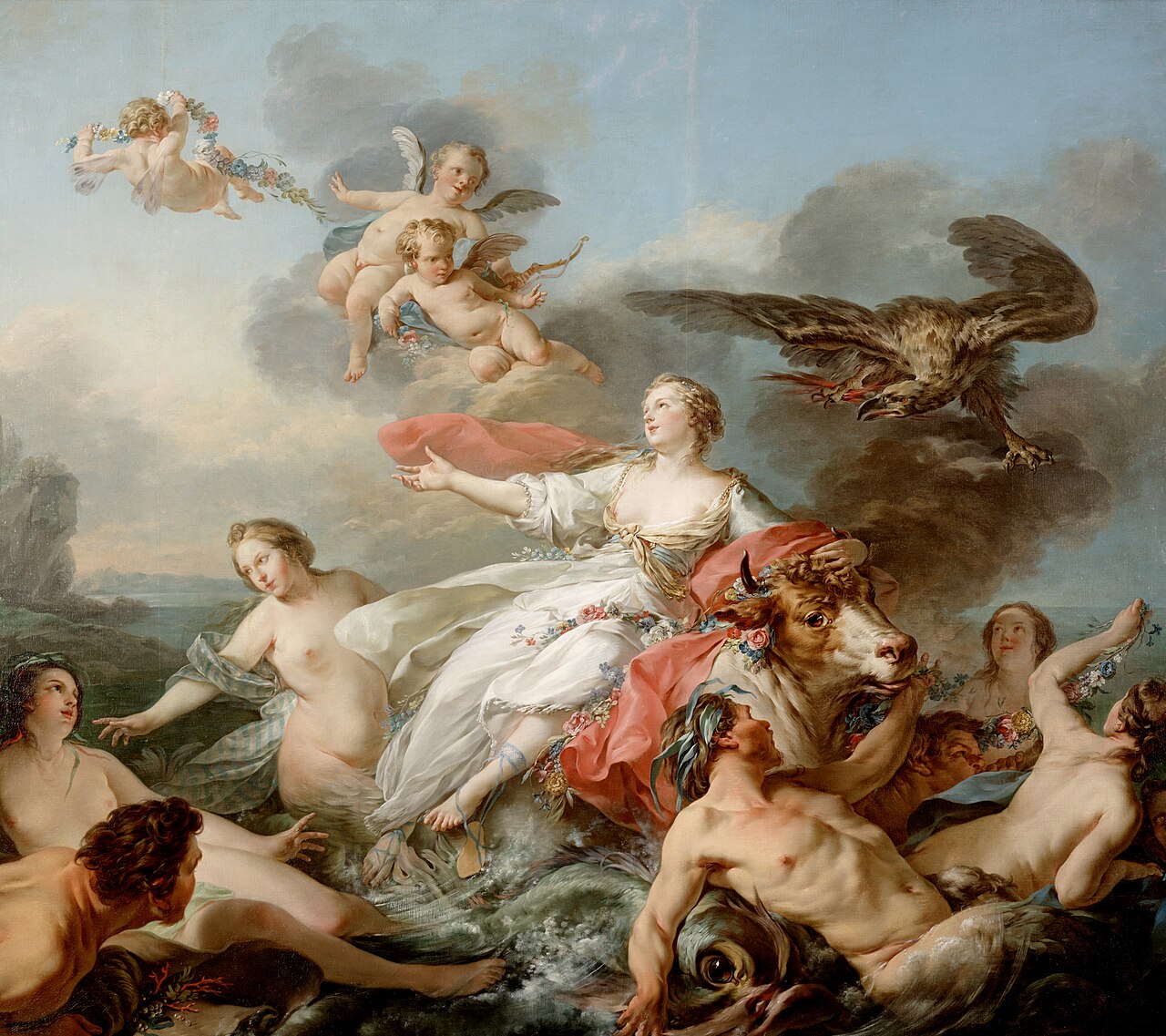 The Abduction of Europa by Jean-Baptiste Marie Pierre