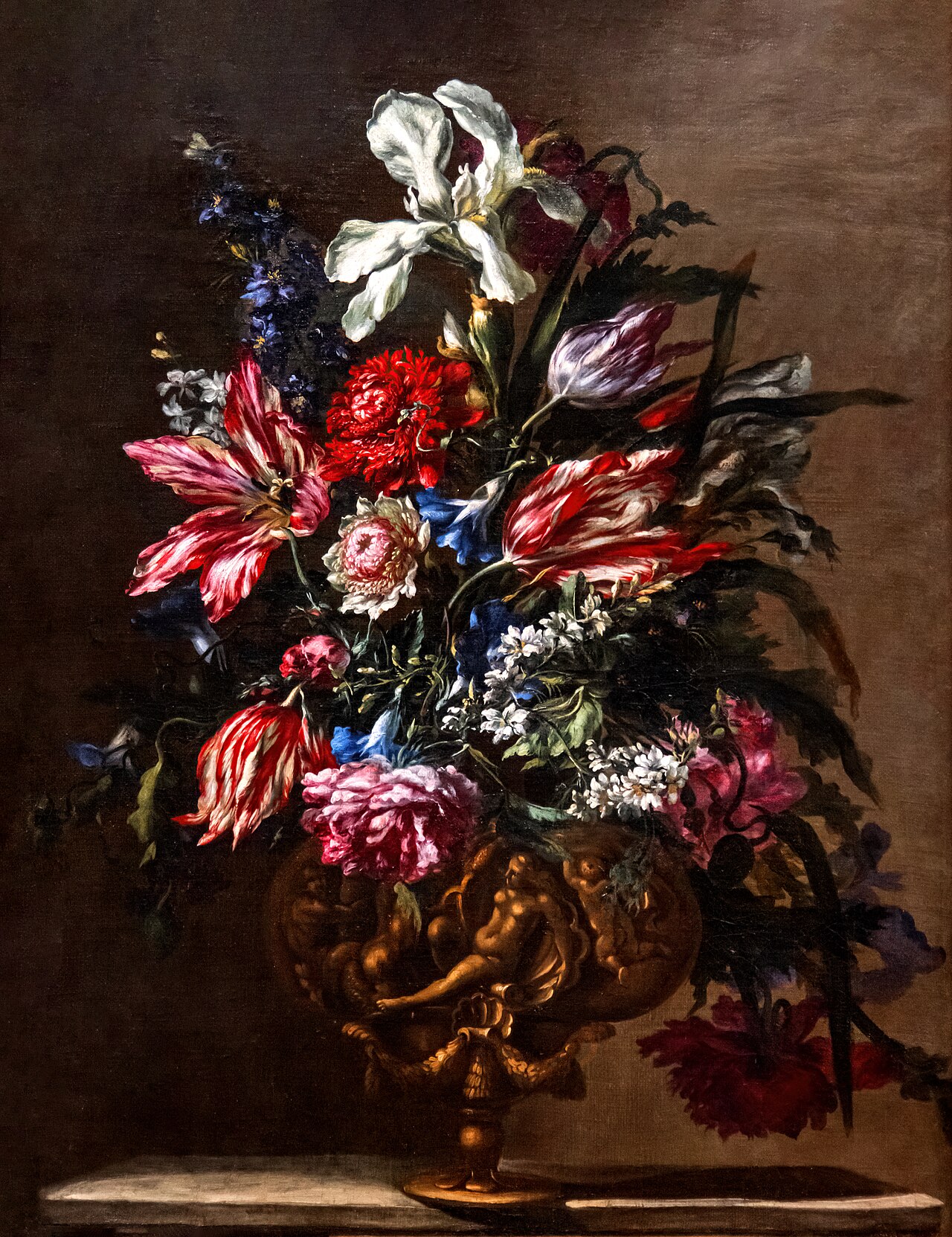 Flowers in a vase (840.9.1) by Jean-Baptiste Monnoyer