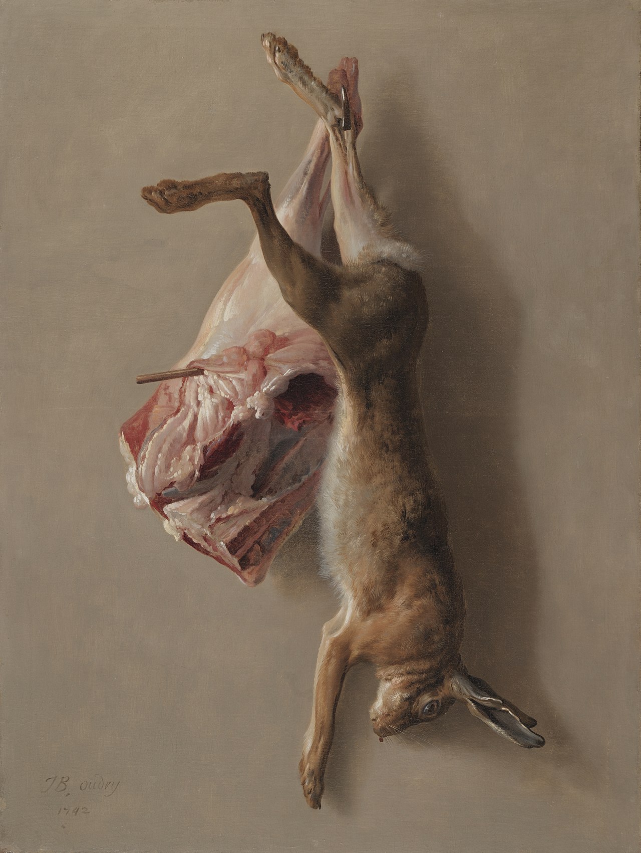 A Hare and a Leg of Lamb by Jean-Baptiste Oudry